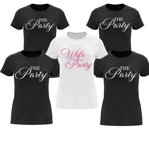 Rozlučkové trička The Party/Wife of the Party